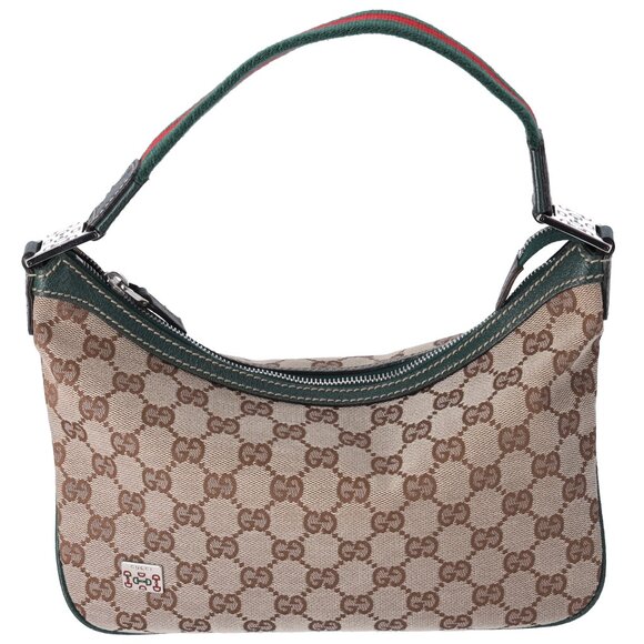Gucci GG Monogram Small Pop Hobo Brown Green Red Multi - Picture 1 of 7